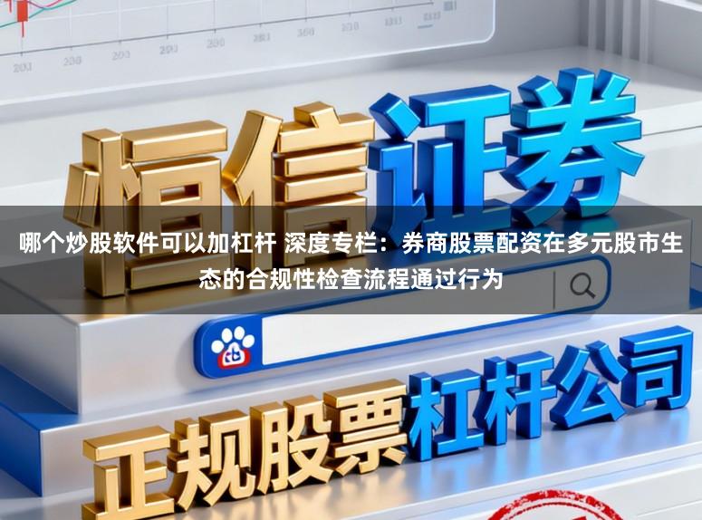 哪个炒股软件可以加杠杆 深度专栏：券商股票配资在多元股市生态的合规性检查流程通过行为